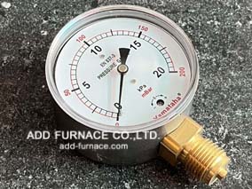 Yamatahaเพรสเชอร์เกจ0ถึง20kPa,0ถึง200mBar,Yamataha Pressure Gauge 0-20kPa(0-200mBar) 1/2
