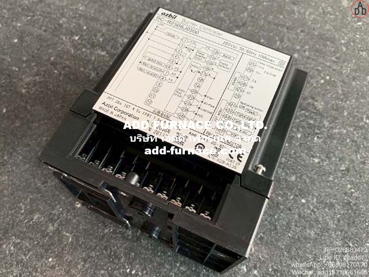 BC-R25B6J0500 | azbil Burner Controller - บริษัท เอดีดี เฟอร์เนส จำกัด
