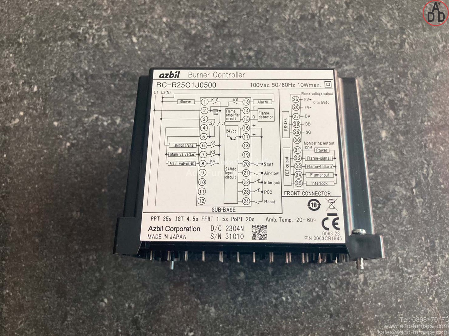 azbil バーナコントローラ BC-R25C2J0500 新品未使用 アズビル