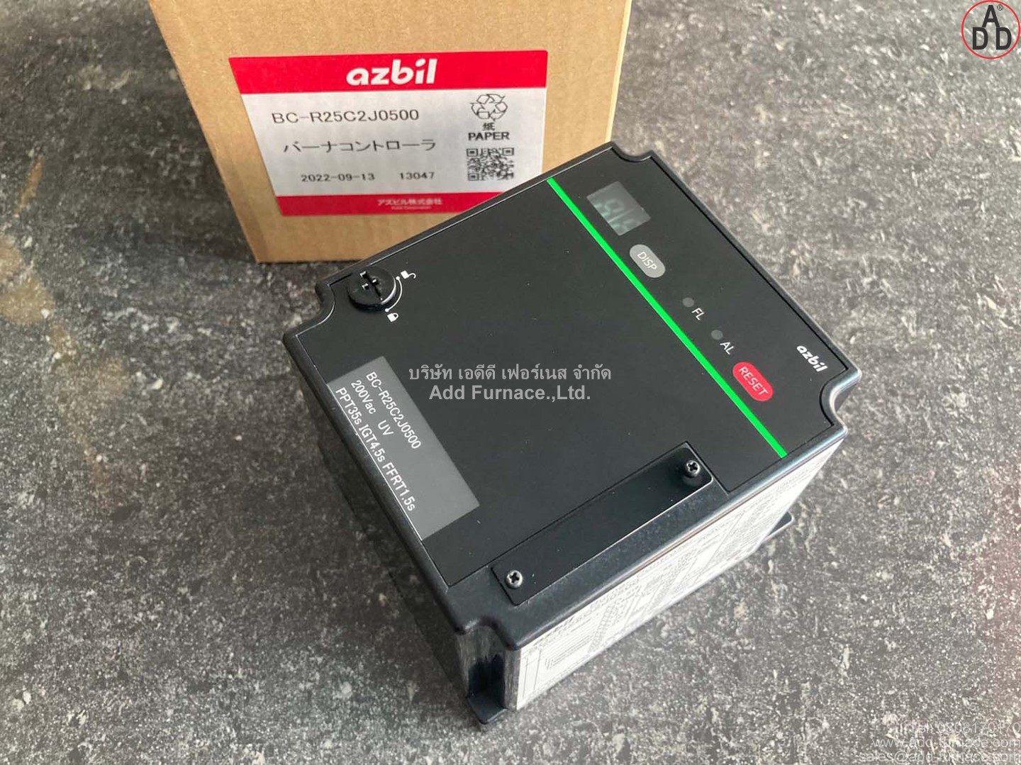 BC-R25C2J0500 | azbil Burner Controller - บริษัท เอดีดี เฟอร์เนส จำกัด