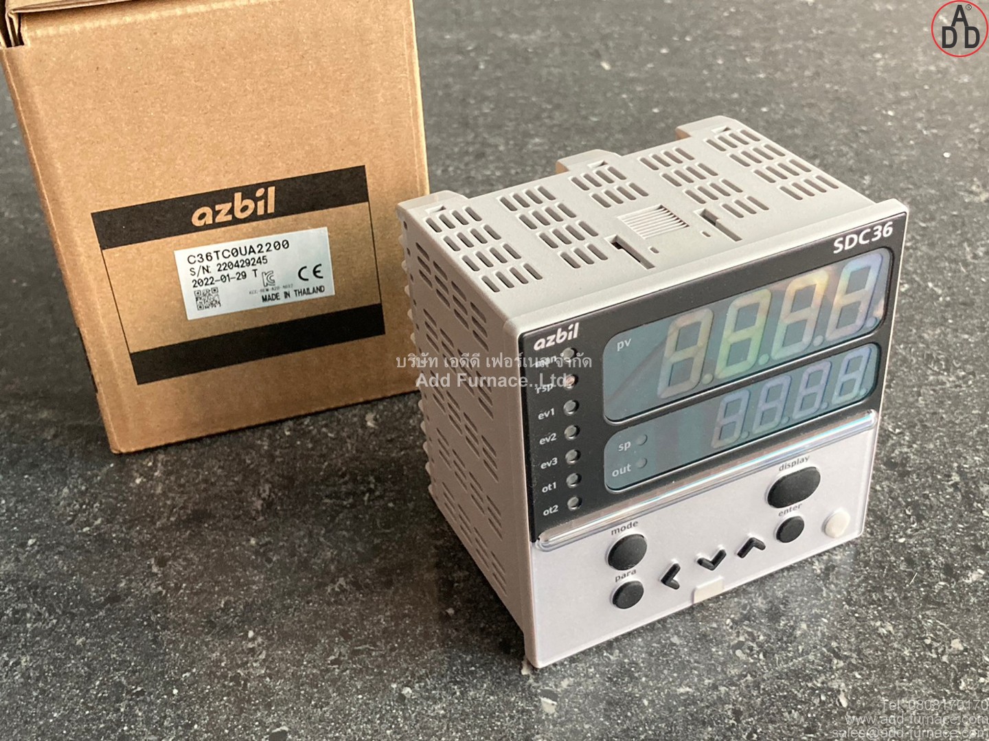 C36TC0UA2200 | azbil SDC36 - บริษัท เอดีดี เฟอร์เนส จำกัด