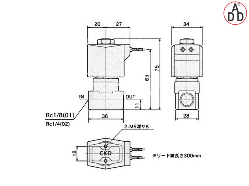 AB31-01-1-AC200V | CKD Solenoid Valve - บริษัท เอดีดี เฟอร์เนส จำกัด