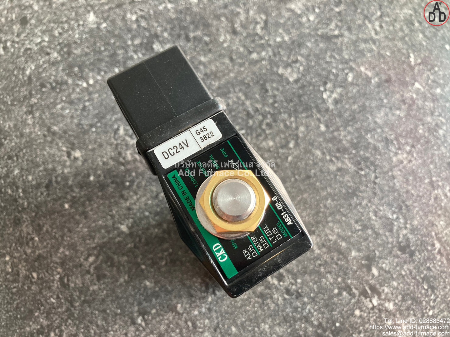 CKD AB31-02-6 DC24V - บริษัท เอดีดี เฟอร์เนส จำกัด