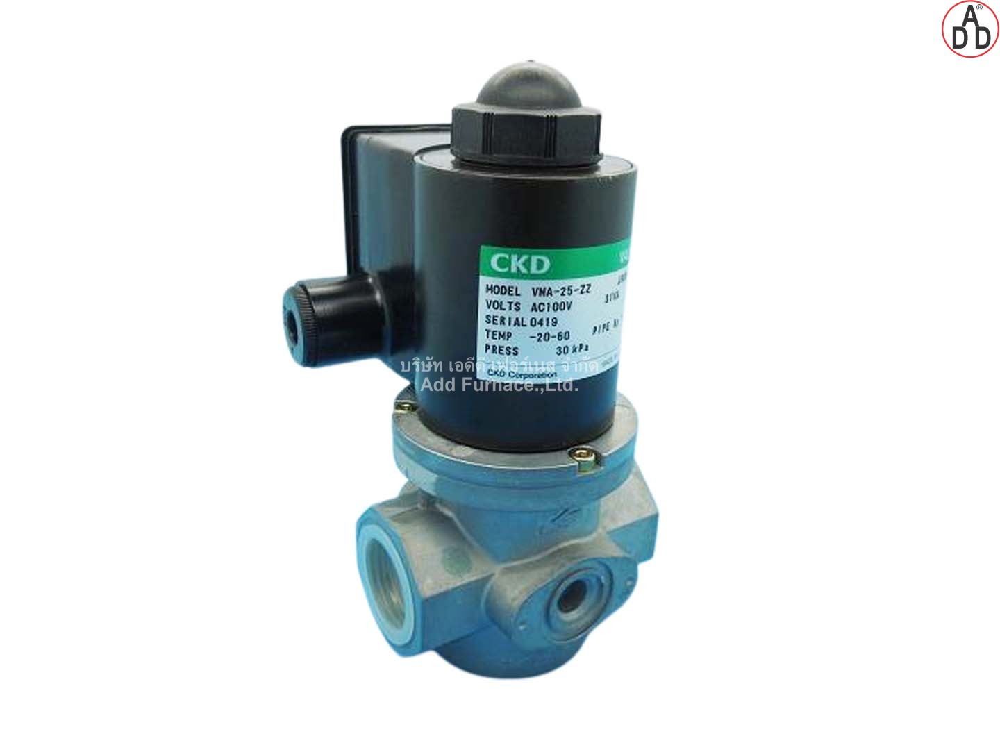 CKD MODEL VNA-25-ZZ AC100V - บริษัท เอดีดี เฟอร์เนส จำกัด