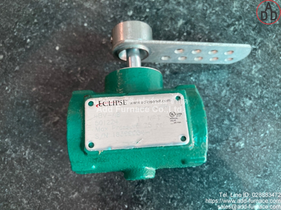 Eclipse Butterfly Valve 4BV-AB(1") - บริษัท เอดีดี เฟอร์เนส จำกัด