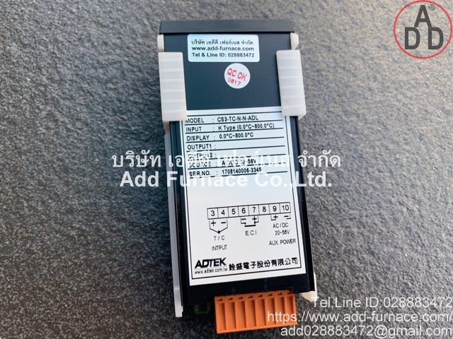 CS3-TC-N-N-ADL | Temperature Controller - บริษัท เอดีดี เฟอร์เนส จำกัด