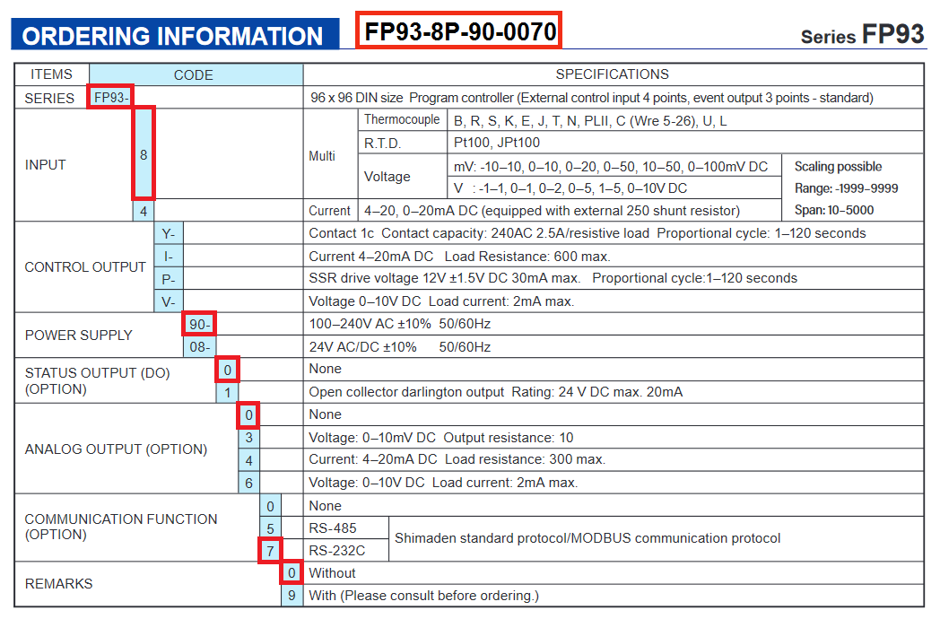 FP93-8P-90-0070