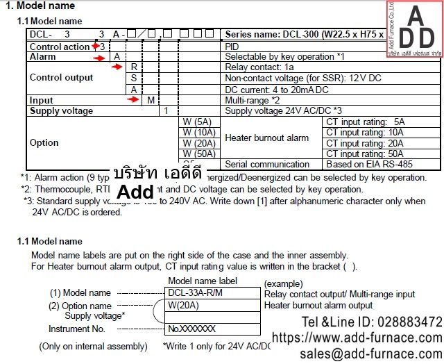 Shinko DCL-33A-R/M model name