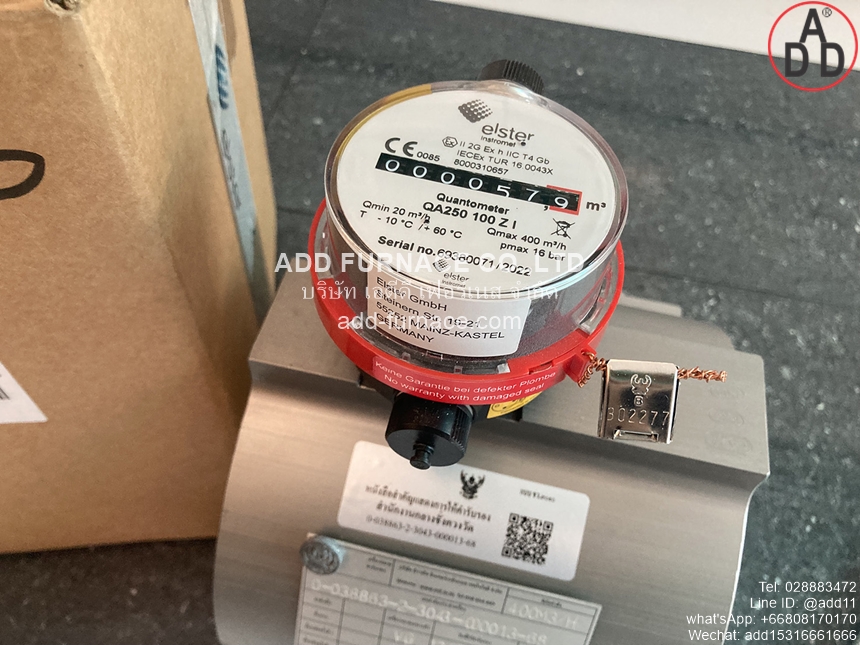 Quantometer QA250 100 ZI - Gas Meter QA400 Elster Instromet Thailand agent