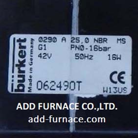 Burkert 0290 A 25,0 NBR MS - บริษัท เอดีดี เฟอร์เนส จำกัด