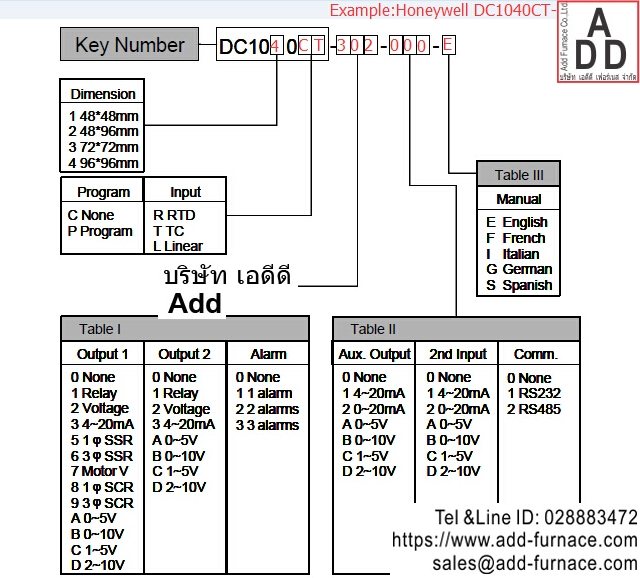 honeywell dc1040ct-302000-e specification 