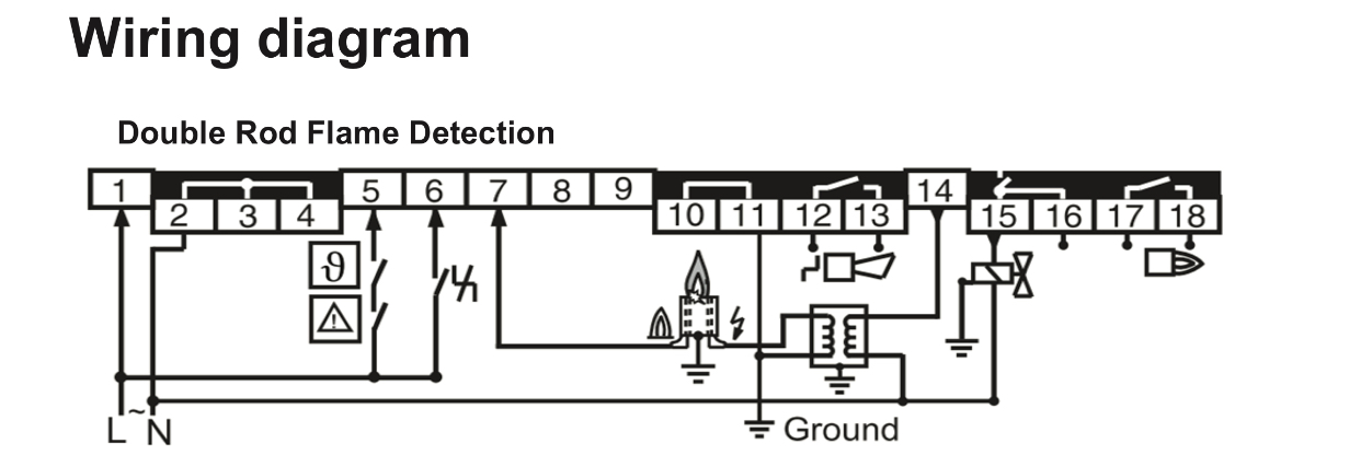 Honeywell TBC2800A1000 Burner Controller Wiring Diagram