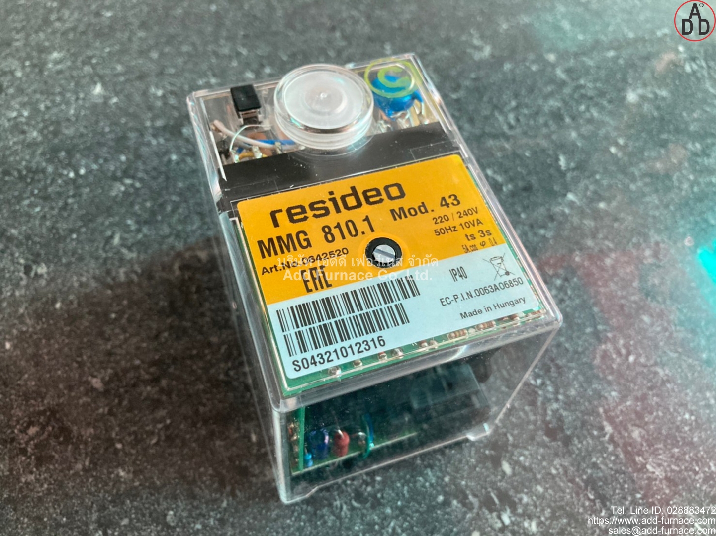 MMG 810.1 Mod.43 - บริษัท เอดีดี เฟอร์เนส จำกัด,Add Furnace Co.,Ltd.