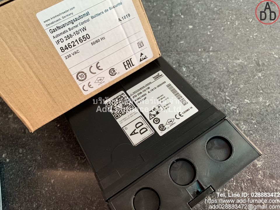 IFD 258-10/1W,84621650 A.1819-005499 FW01AF - บริษัท เอดีดี เฟอร์เนส จำกัด