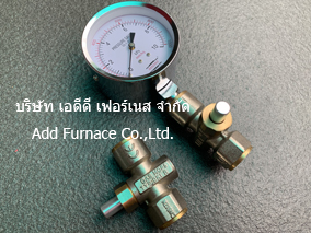 Pressure Gauge With Push Button Valve 3/8