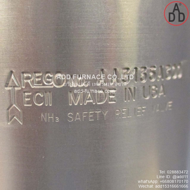 Rego AA3135A300 Safety Relief Valve - บริษัท เอดีดี เฟอร์เนส จำกัด