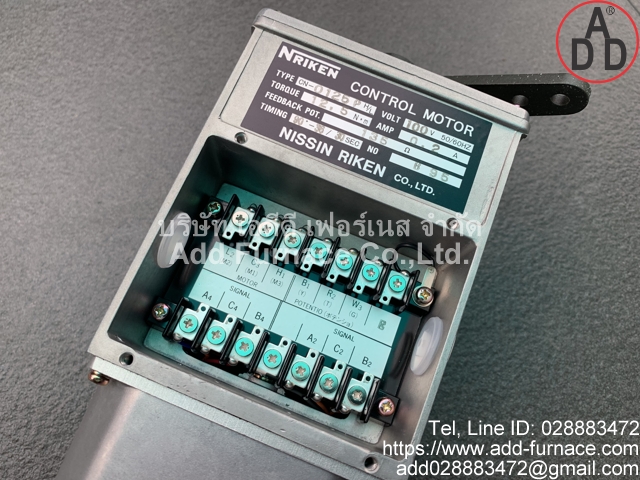 NRIKEN CONTROL MOTOR TYPE CN-0125PH/L - บริษัท เอดีดี เฟอร์เนส จำกัด Control motor CN-0125