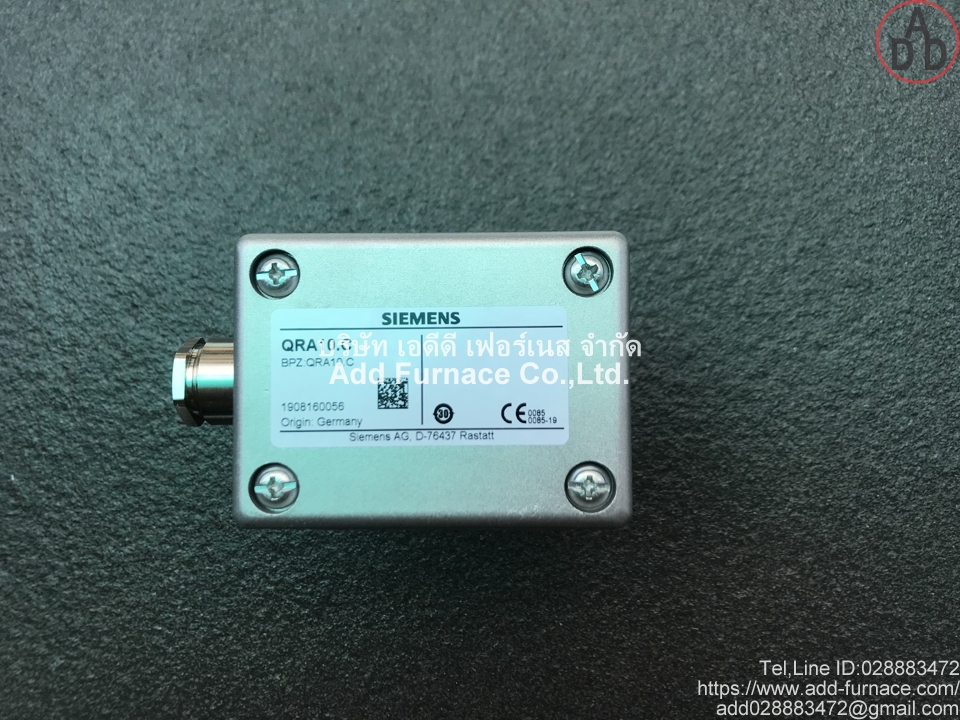 Siemens QRA10.C | SIEMENS UV Sensor - บริษัท เอดีดี เฟอร์เนส จำกัด