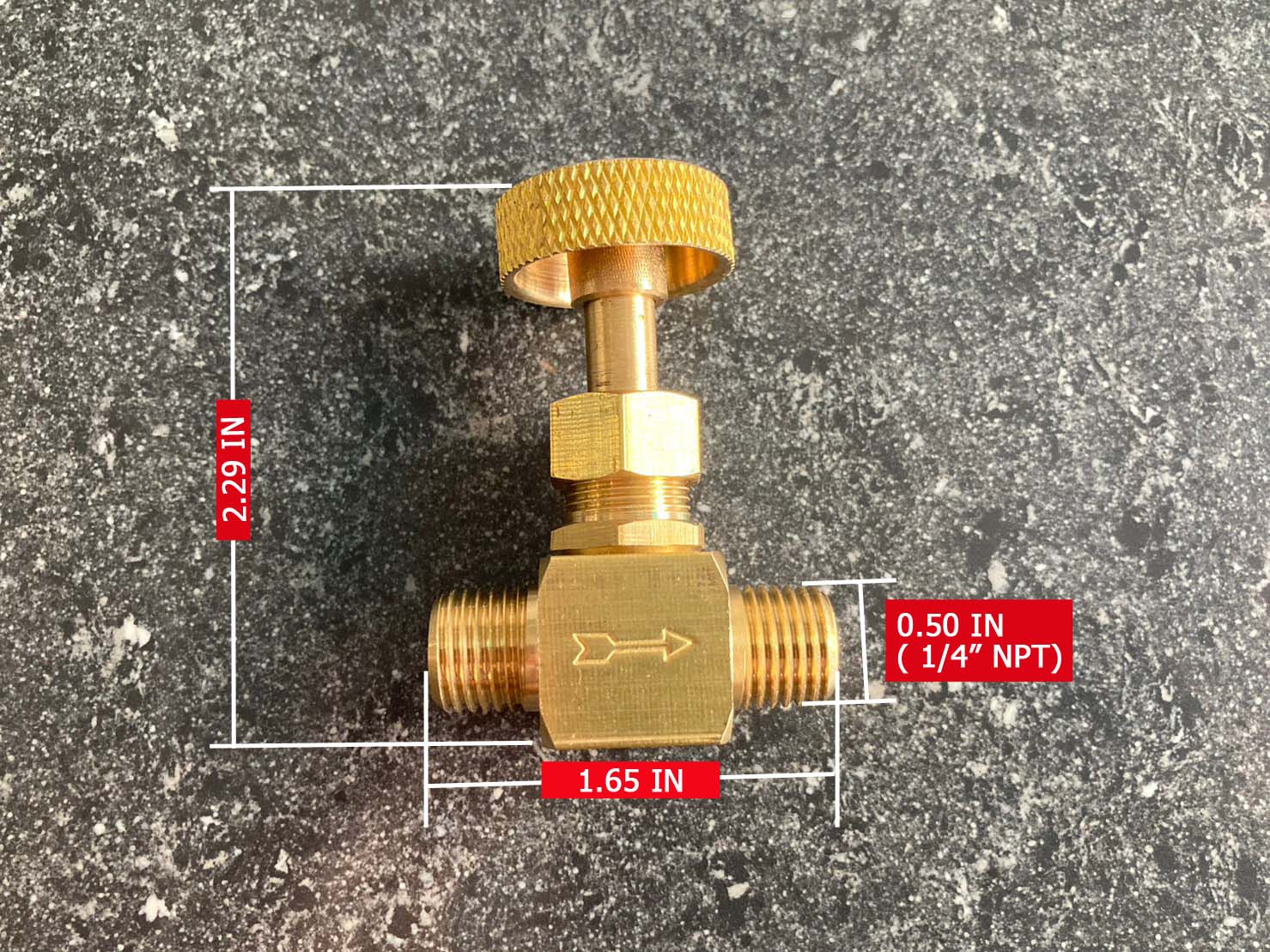 Yamataha Needle Valve 1/4 2Screw