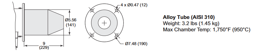 Yamataha TJ0100 Combustor Allow HV Tube Manual